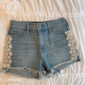 hollister jean shorts